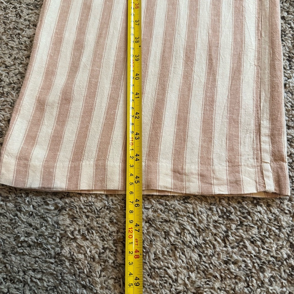 Mary Lawless Lee X Splendid Striped Linen Blend Wide Leg Pants Women’s Size L - Picture 8 of 14